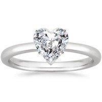 heart cut wedding rings