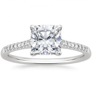 Cushion cut engagement rings guide