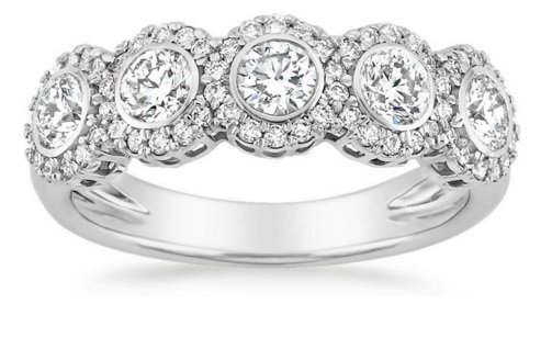 Engagement wedding rings combined