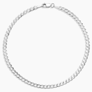 Zeke Curb Chain Bracelet (3mm) - Silver