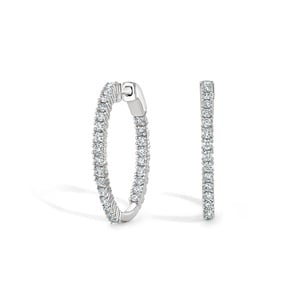 best diamond hoop earrings