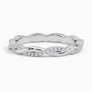 Petite Twisted Vine Eternity Wedding Ring