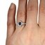 The Saba Ring, smallzoomed in top view on a hand