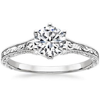 Vintage style engagement rings usa