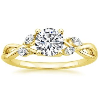 Gold engagement rings pictures