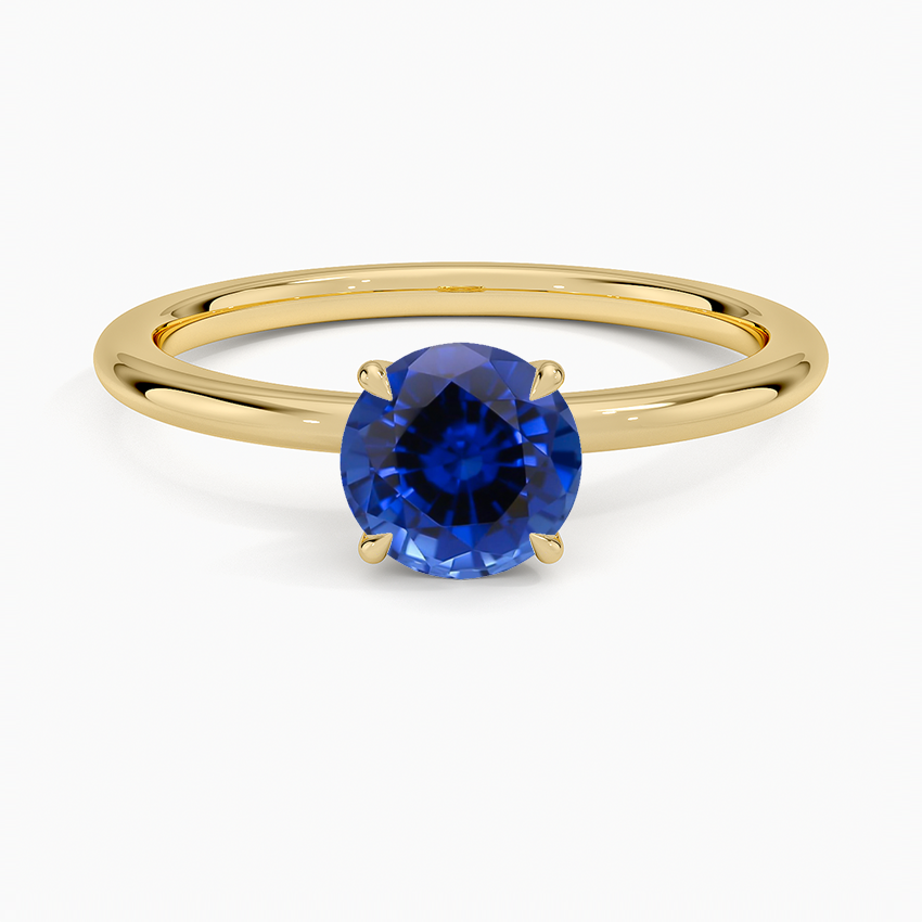 Sapphire 1.5mm Elodie Ring in 18K Yellow Gold