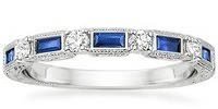 sapphire and diamond vintage ring