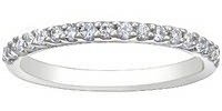 Petite share prong diamond wedding ring