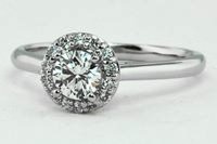 Diamond Halo Engagement Ring
