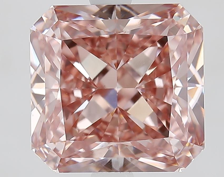 3.53 Ct. Fancy Intense Pink Radiant Lab Grown Diamond