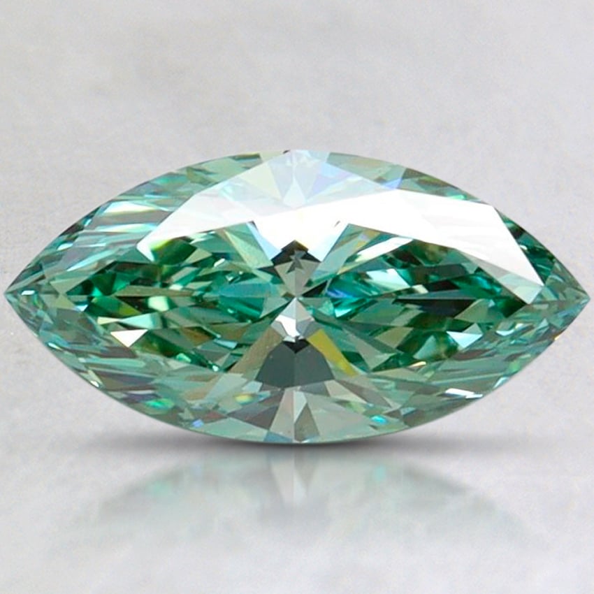 1.04 Ct. Fancy Vivid Pacific Green Marquise Lab Grown Diamond