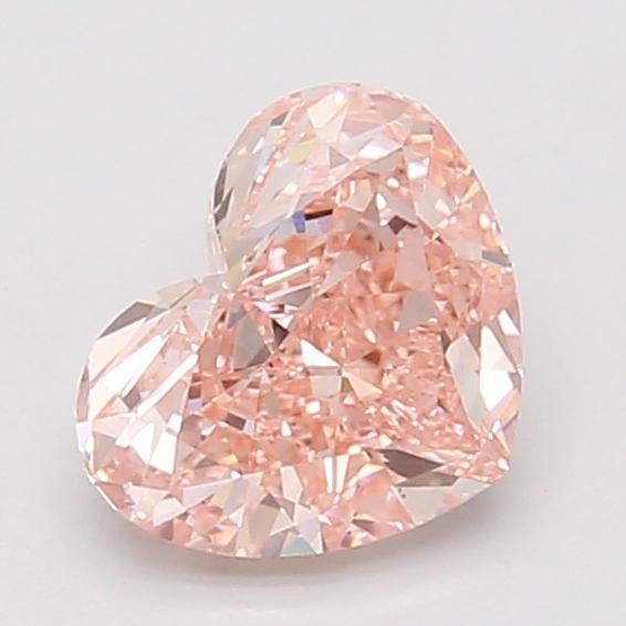 1.42 Ct. Fancy Vivid Pink Heart Lab Grown Diamond