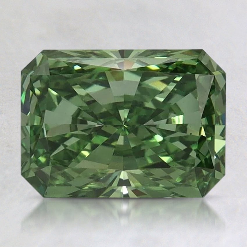 2.01 Ct. Fancy Vivid Pacific Green Radiant Lab Grown Diamond