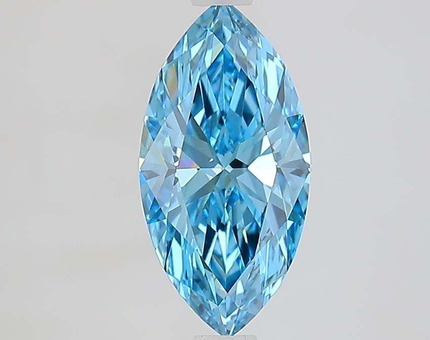 1.42 Ct. Fancy Vivid Blue Marquise Lab Grown Diamond