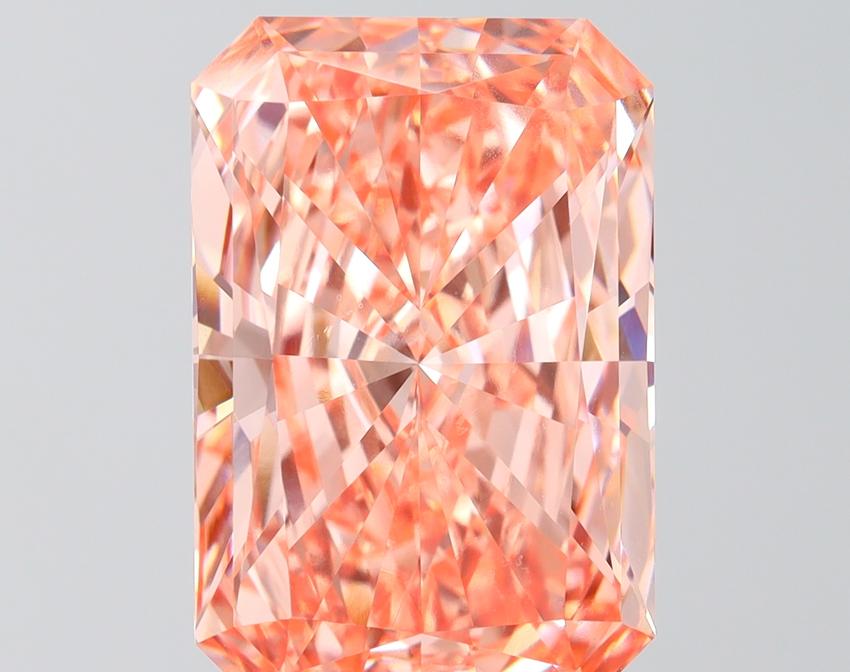 10.01 Ct. Fancy Vivid Pink Radiant Lab Grown Diamond