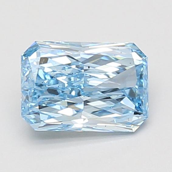 1.03 Ct. Fancy Vivid Blue Radiant Lab Grown Diamond