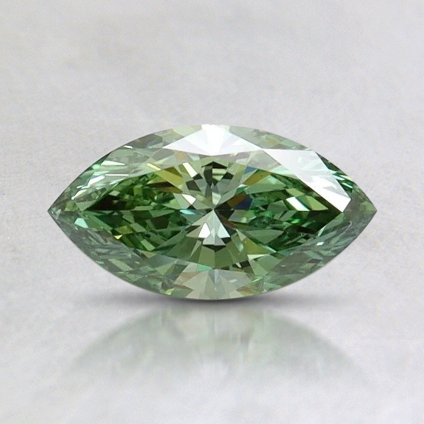 0.5 Ct. Fancy Vivid Pacific Green Marquise Lab Grown Diamond