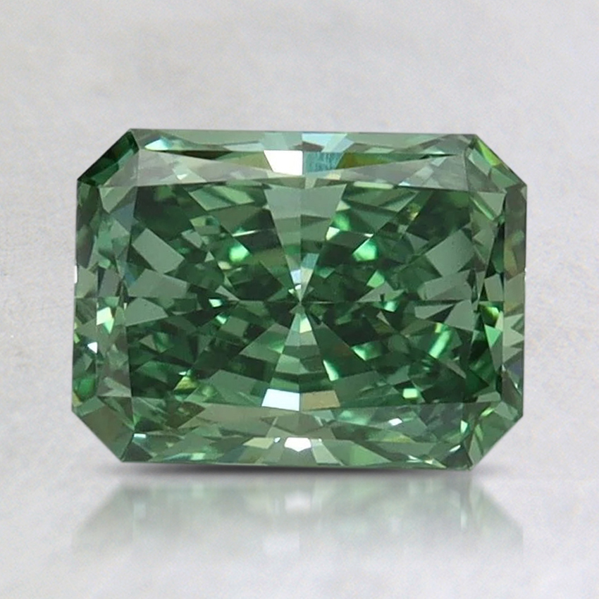 1.51 Ct. Fancy Vivid Pacific Green Radiant Lab Grown Diamond