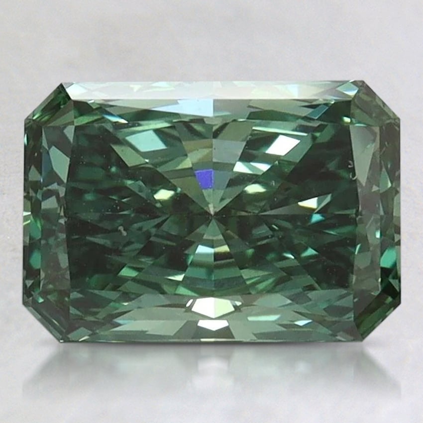 2.03 Ct. Fancy Vivid Pacific Green Radiant Lab Grown Diamond
