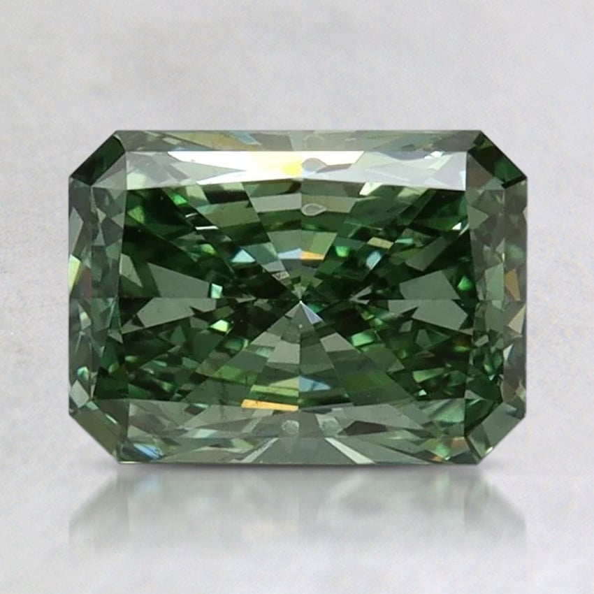 1.52 Ct. Fancy Vivid Pacific Green Radiant Lab Grown Diamond
