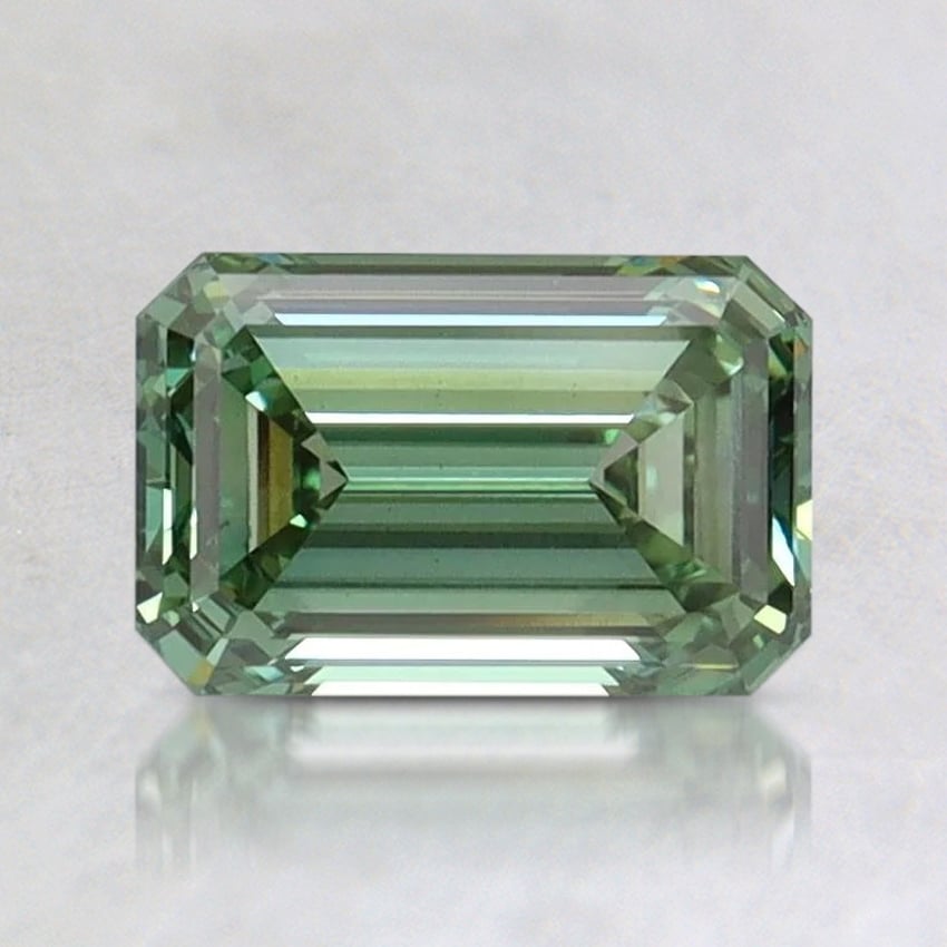1.09 Ct. Fancy Vivid Pacific Green Emerald Lab Grown Diamond