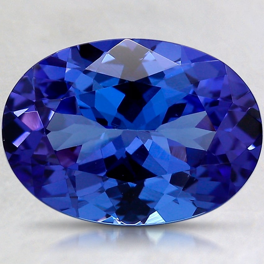 13.7x9.8mm Blue Oval Tanzanite