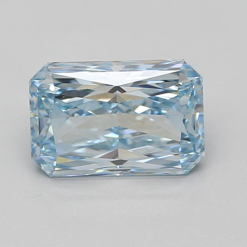 4.05 Ct. Fancy Intense Blue Radiant Lab Grown Diamond