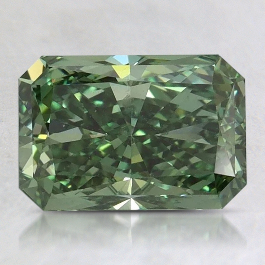2.17 Ct. Fancy Vivid Pacific Green Radiant Lab Grown Diamond