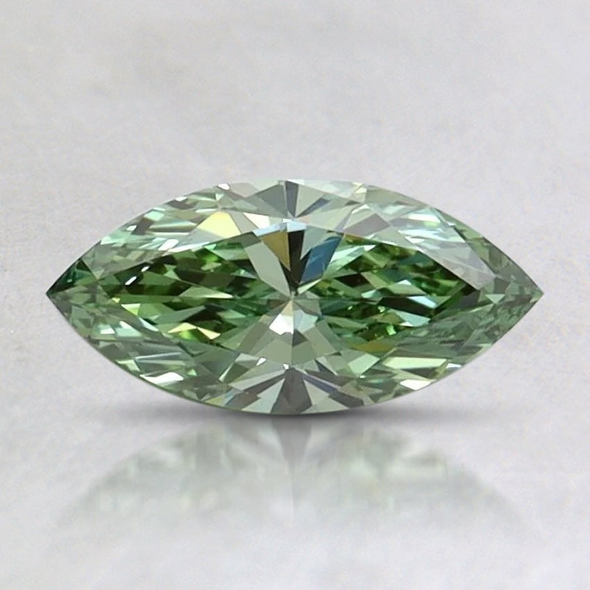 0.5 Ct. Fancy Vivid Pacific Green Marquise Lab Grown Diamond