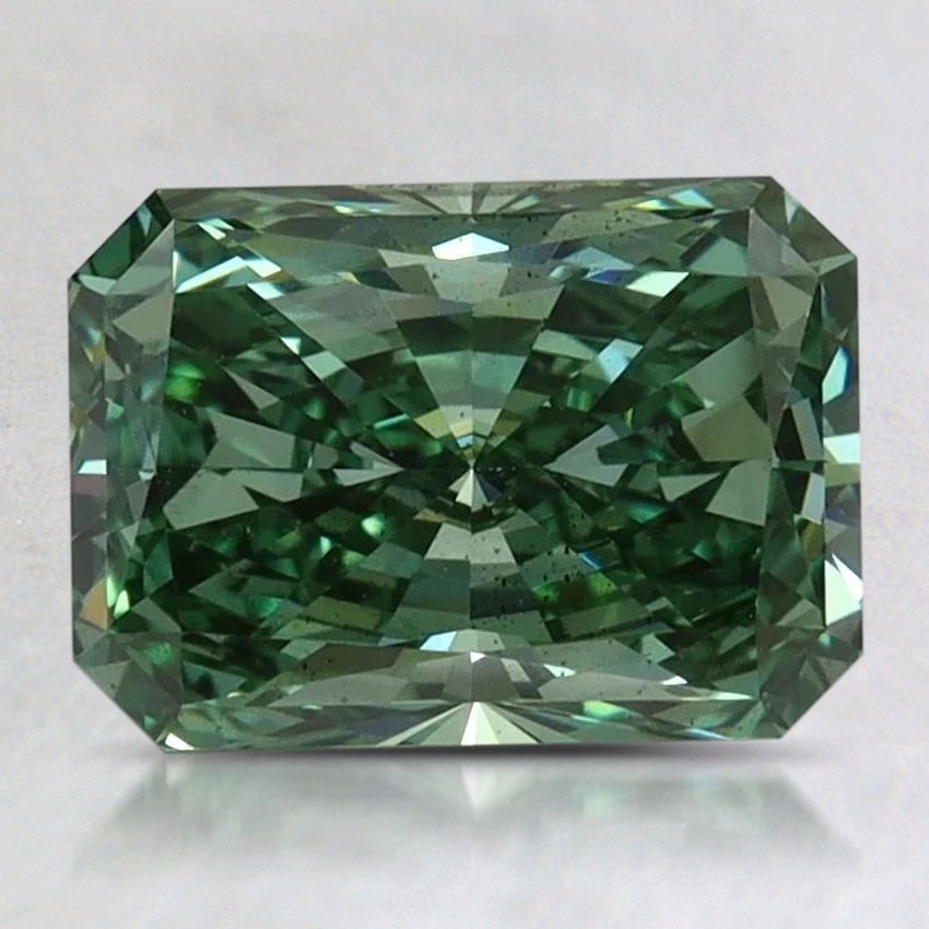 2.02 Ct. Fancy Vivid Pacific Green Radiant Lab Grown Diamond