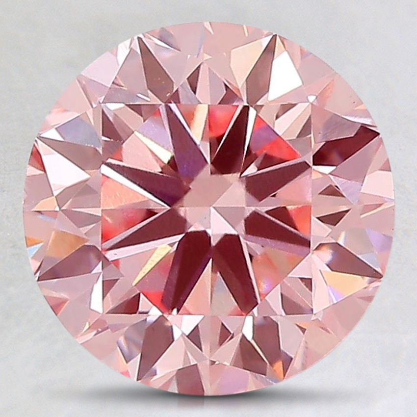 Ct Fancy Intense Pink Round Lab Created Diamond Y