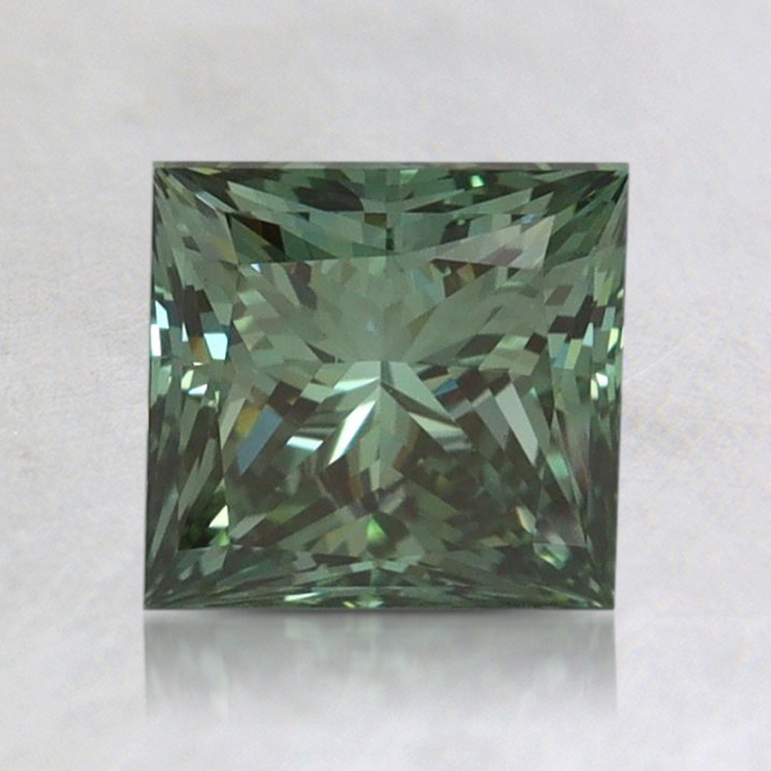 1.51 Ct. Fancy Vivid Pacific Green Princess Lab Grown Diamond