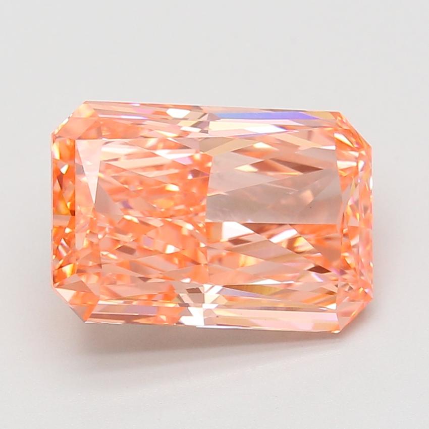 6.05 Ct. Fancy Vivid Pink Radiant Lab Grown Diamond