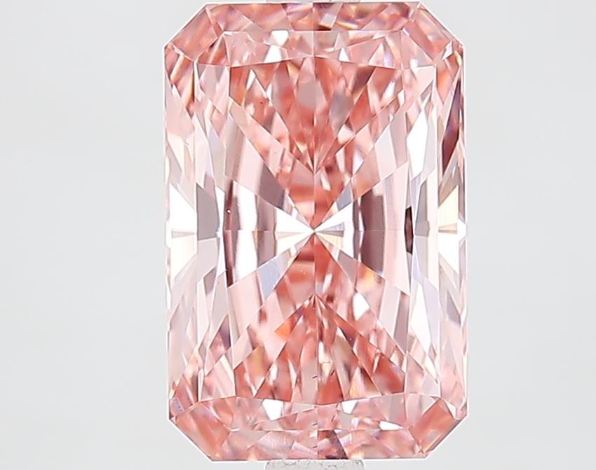 3.03 Ct. Fancy Vivid Pink Radiant Lab Grown Diamond