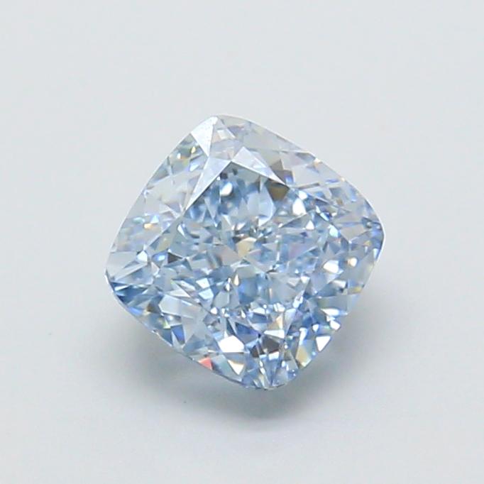 1.58 Ct. Fancy Intense  Blue Cushion Lab Grown Diamond
