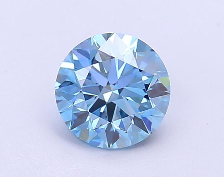 1.09 Ct. Fancy Vivid  Blue Round Lab Grown Diamond