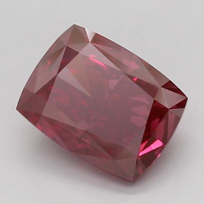 2.42 Ct. Fancy Deep Pink Cushion Lab Grown Diamond