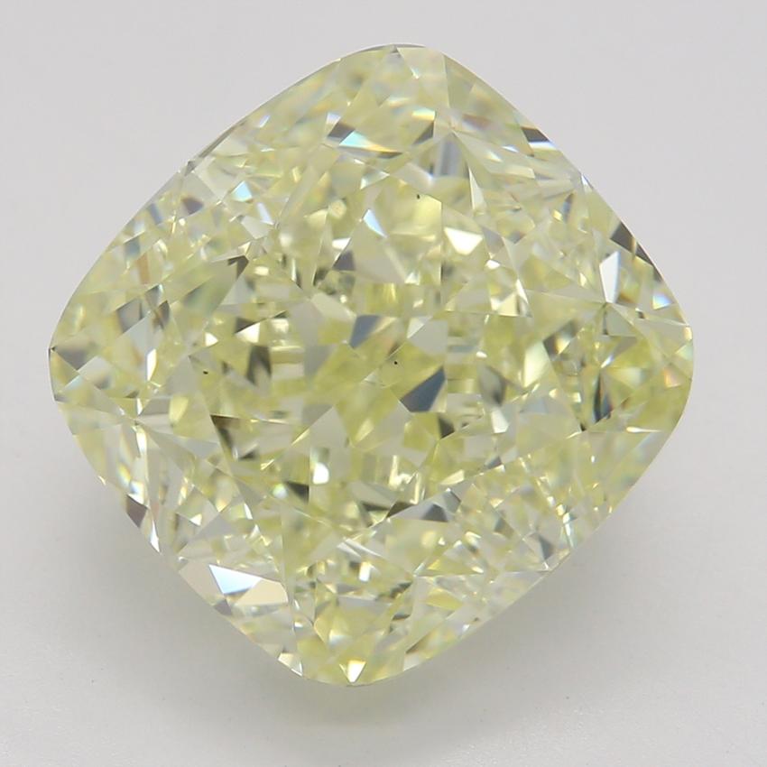 5.09 Ct. Fancy Light Yellow Cushion Diamond
