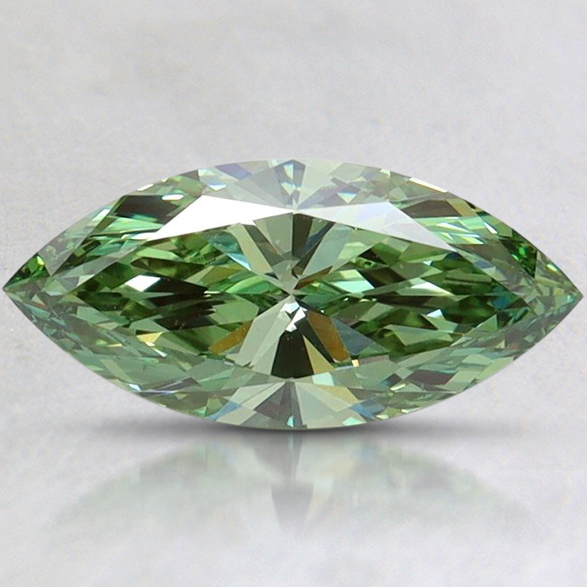1.01 Ct. Fancy Vivid Pacific Green Marquise Lab Grown Diamond
