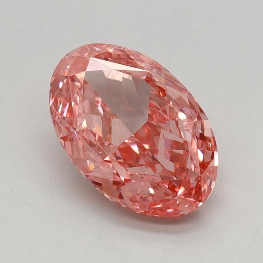 1.01 Ct. Fancy Vivid Pink Oval Lab Grown Diamond
