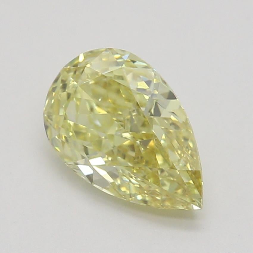 0.61 Ct. Fancy Intense Yellow Pear Diamond