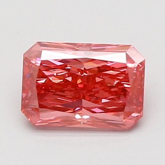1.09 Ct. Fancy Vivid Pink Radiant Lab Grown Diamond