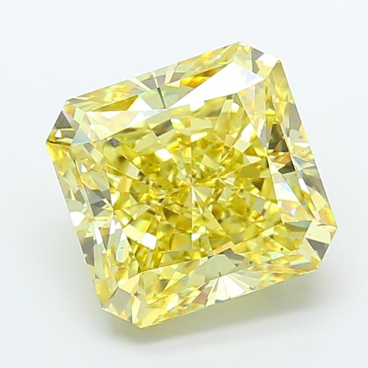 12.03 Ct. Fancy Intense Yellow Radiant Lab Grown Diamond
