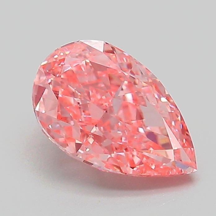1.24 Ct. Fancy Vivid Pink Pear Lab Grown Diamond