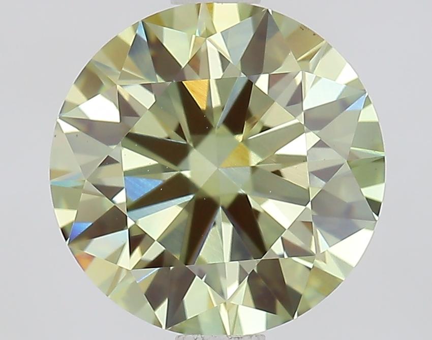 2.05 Ct. Fancy Intense Green Round Lab Grown Diamond