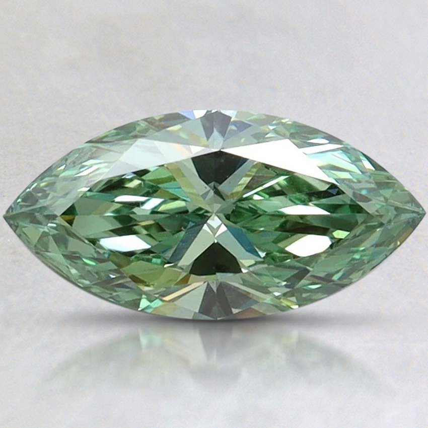 1.02 Ct. Fancy Vivid Pacific Green Marquise Lab Grown Diamond