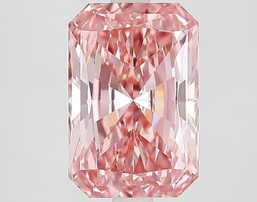 3.03 Ct. Fancy Vivid Pink Radiant Lab Grown Diamond