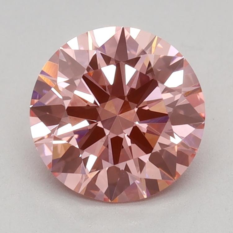 1.07 Ct. Fancy Vivid Pink Round Lab Grown Diamond