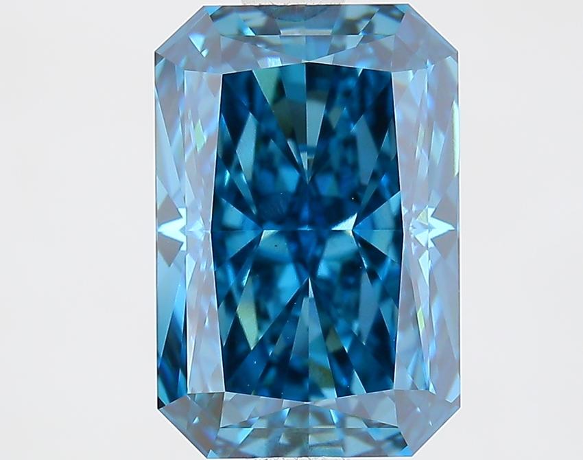 2.03 Ct. Fancy Vivid Blue Radiant Lab Grown Diamond