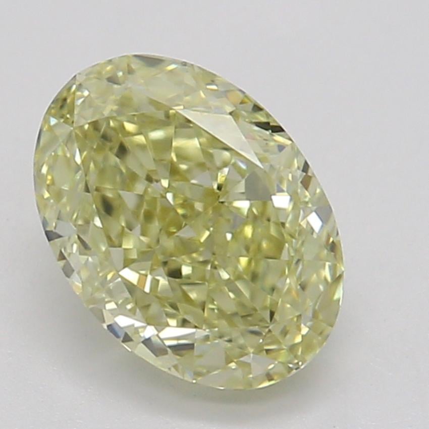 0.70 Ct. Fancy Yellow Oval Diamond